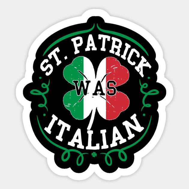 st patricks day was italian Sticker by Bagshaw Gravity